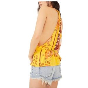 NWT Free People Hot Tropics Tank Mango Combo XS  multicolor